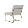 Sillón DKD Home Decor Beige Dorado Metal Poliéster (66 x 71 x 77 cm)