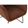 Sillón DKD Home Decor Negro Metal Lino Terracota (63 x 64 x 70 cm)