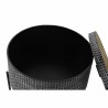 Mesa auxiliar DKD Home Decor Plateado Negro Metal MDF (45 x 45 x 39 cm)