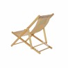 Tumbona DKD Home Decor Marrón Natural Poliéster MDF (57,5 x 113 x 77 cm)