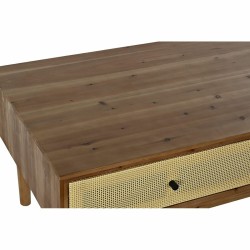 Mesa de Centro DKD Home Decor Abeto Ratán (106 x 55 x 46 cm)