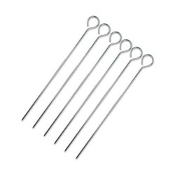 Set de Pinchos para Barbacoa Wooow Metal 6 Piezas 20 cm (36 Unidades)