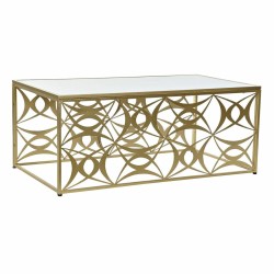 Mesa de Centro DKD Home Decor Espejo Metal (110 x 60 x 46 cm)